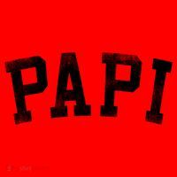 Papi Classic Bold Font Birthday Papi Santa Hat thumb 1