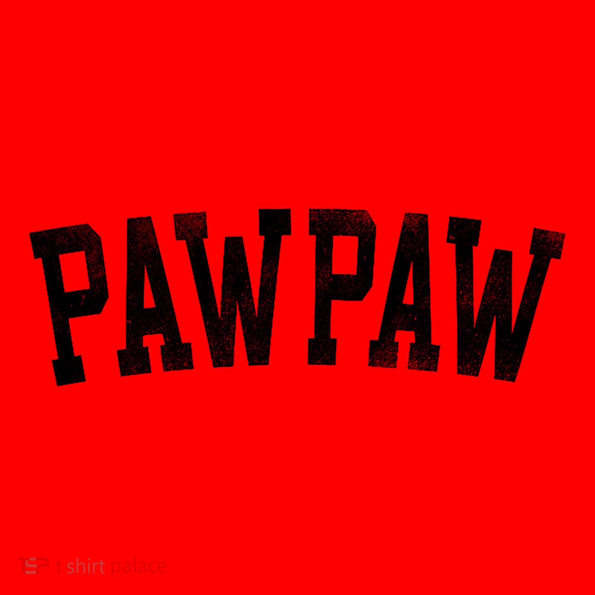 Pawpaw Classic Bold Font FatherS Day Pawpaw Raglan Baseball Santa Hat