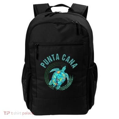Punta Cana Beach Sea Turtle Illustration Gift Backpack