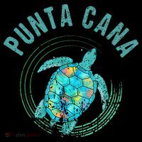 Punta Cana Beach Sea Turtle Illustration Gift Bucket Hat thumb 4
