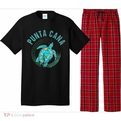 Punta Cana Beach Sea Turtle Illustration Gift Pajama Set