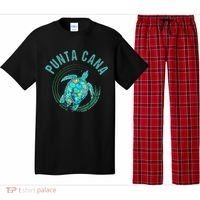 Punta Cana Beach Sea Turtle Illustration Gift Pajama Set thumb 0