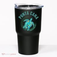Punta Cana Beach Sea Turtle Illustration Gift Tumbler thumb 0