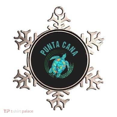 Punta Cana Beach Sea Turtle Illustration Gift Ornament