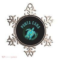 Punta Cana Beach Sea Turtle Illustration Gift Ornament thumb 0
