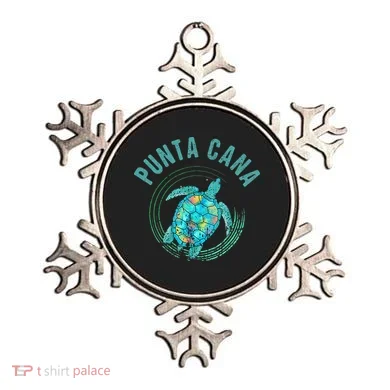 Punta Cana Beach Sea Turtle Illustration Gift Ornament
