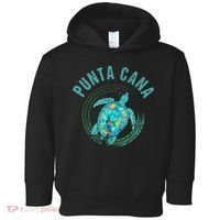 Punta Cana Beach Sea Turtle Illustration Gift Toddler Hoodie thumb 0