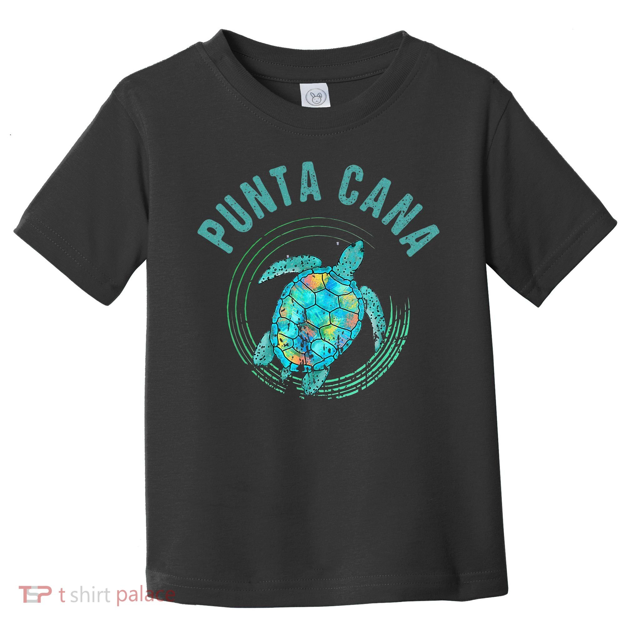 Punta Cana Beach Sea Turtle Illustration Gift Toddler T-Shirt