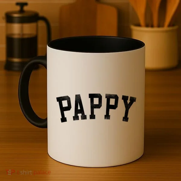 Pappy Classic Bold Font FatherS Day Pappy Coffee Mug