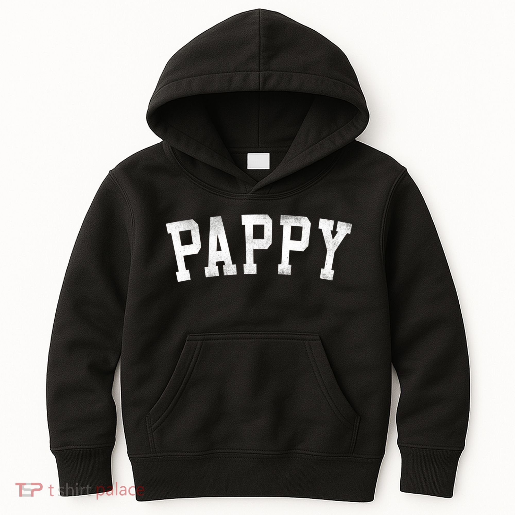 Pappy Classic Bold Font FatherS Day Pappy Kids Hoodie