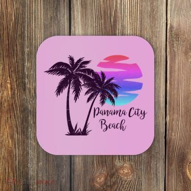 PANAMA CITY BEACH Florida Spring Break Vacation Honeymoon Premium Coaster