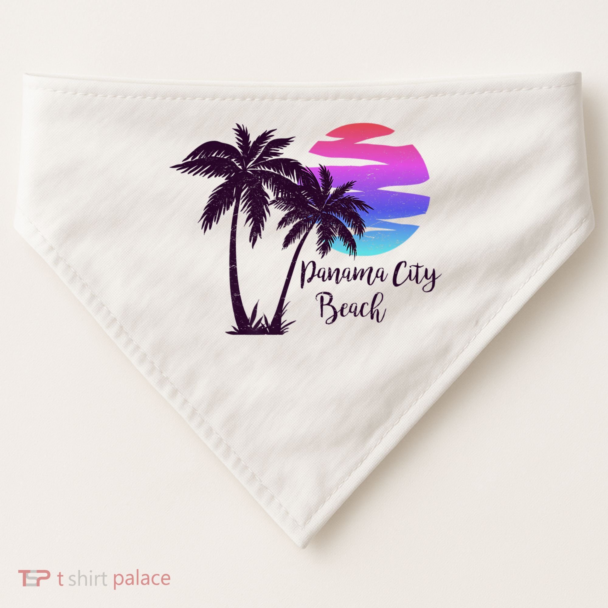 PANAMA CITY BEACH Florida Spring Break Vacation Honeymoon Premium USA-Made Doggie Bandana