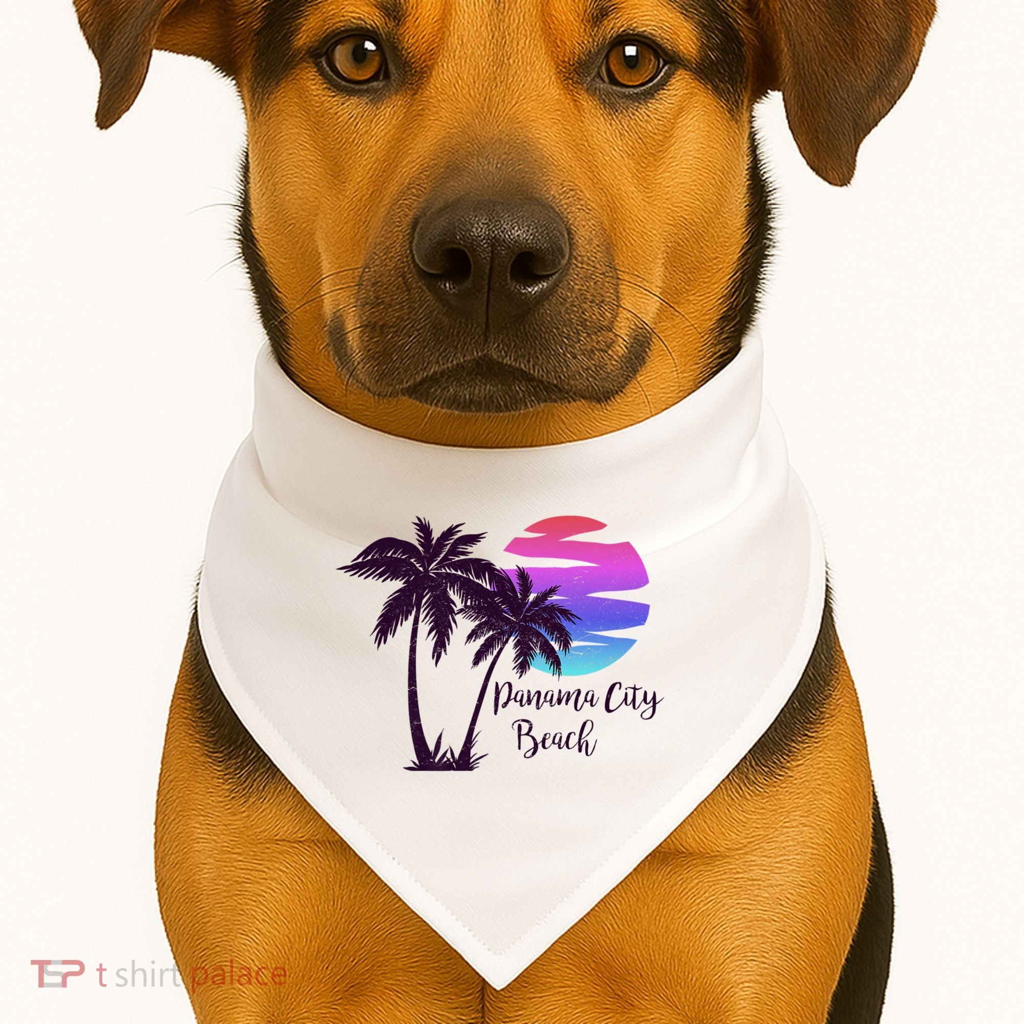 PANAMA CITY BEACH Florida Spring Break Vacation Honeymoon Premium USA-Made Doggie Bandana
