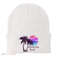 PANAMA CITY BEACH Florida Spring Break Vacation Honeymoon Premium Beanie thumb 0