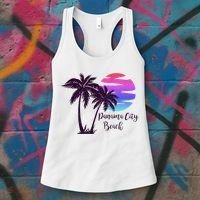 PANAMA CITY BEACH Florida Spring Break Vacation Honeymoon Premium Women's Tank Top thumb 3
