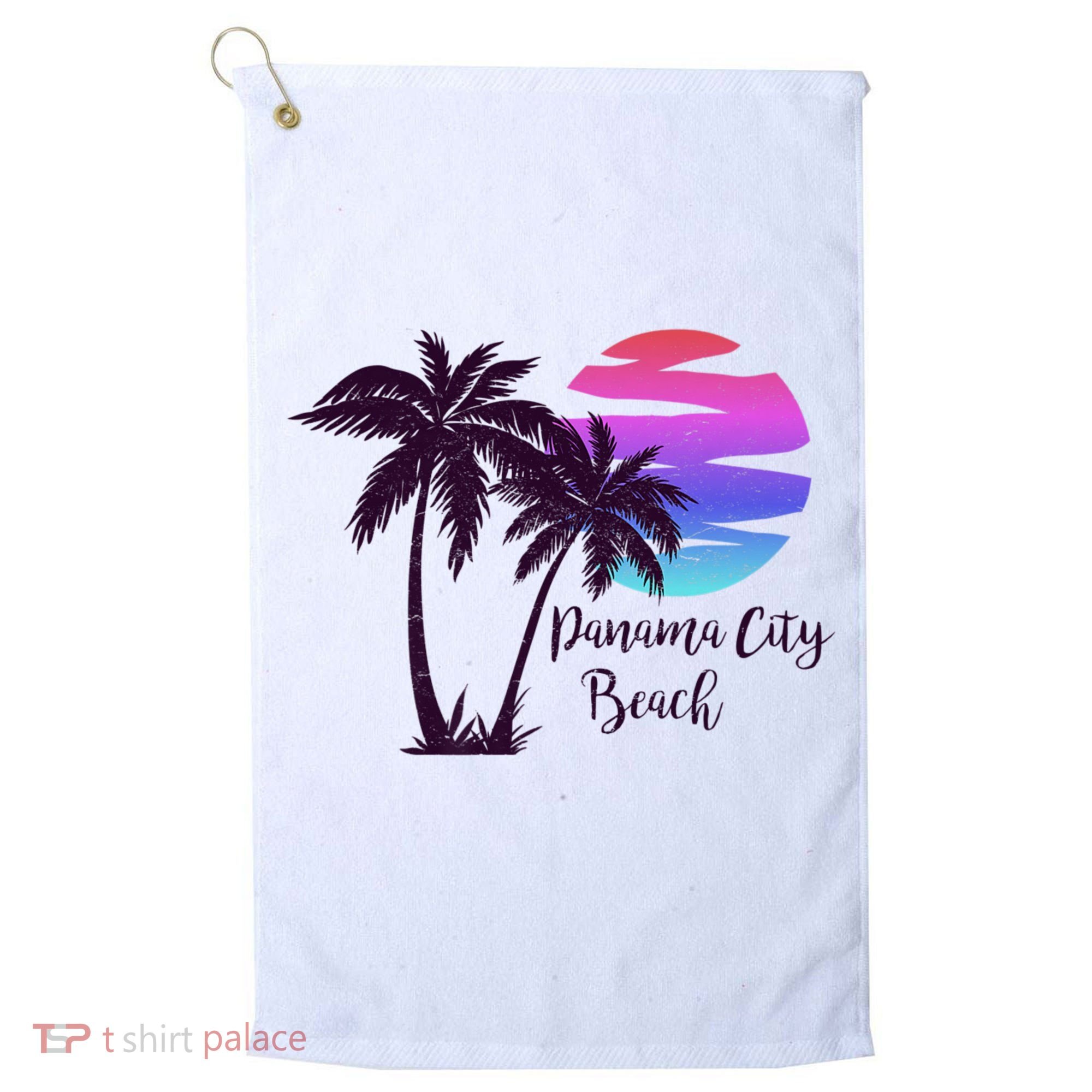 PANAMA CITY BEACH Florida Spring Break Vacation Honeymoon Premium Golf Towel