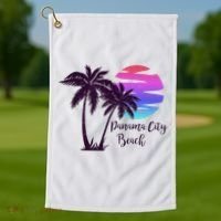 PANAMA CITY BEACH Florida Spring Break Vacation Honeymoon Premium Golf Towel thumb 1