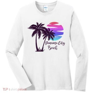 PANAMA CITY BEACH Florida Spring Break Vacation Honeymoon Premium Women's Long Sleeve Shirt