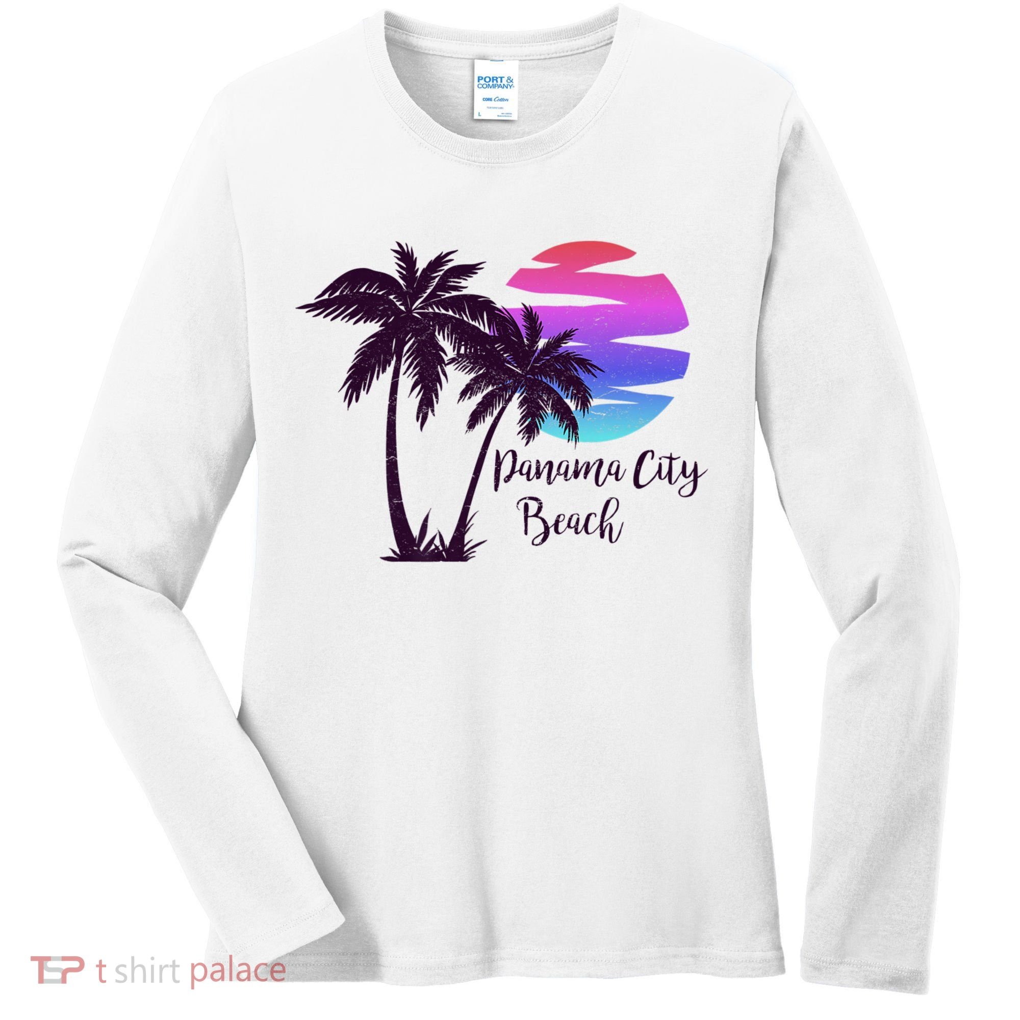 PANAMA CITY BEACH Florida Spring Break Vacation Honeymoon Premium Women's Long Sleeve Shirt