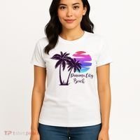 PANAMA CITY BEACH Florida Spring Break Vacation Honeymoon Premium Women's T-Shirt thumb 4