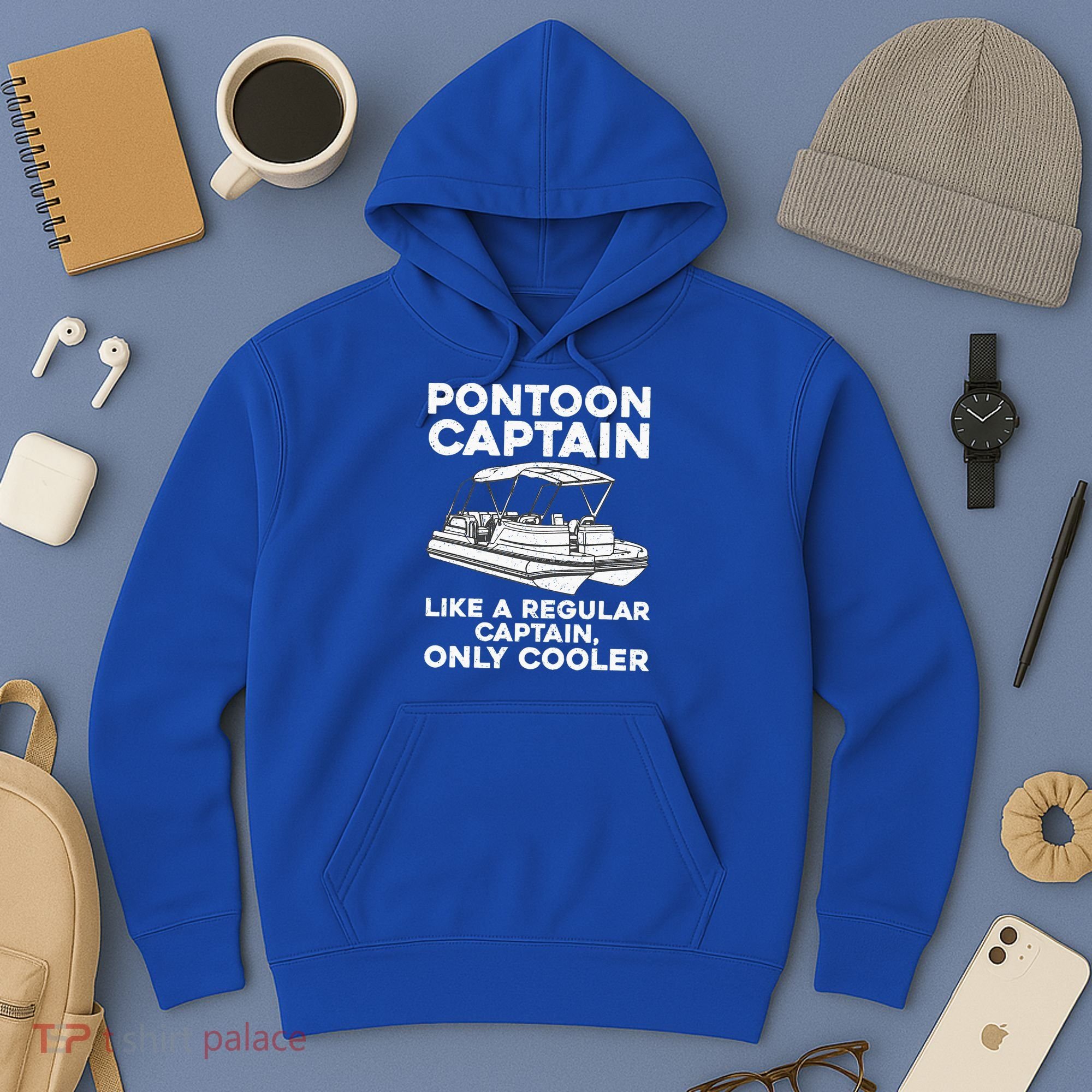 Pontoon Captain Boat Owner Hoodie