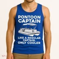 Pontoon Captain Boat Owner Tank Top thumb 3