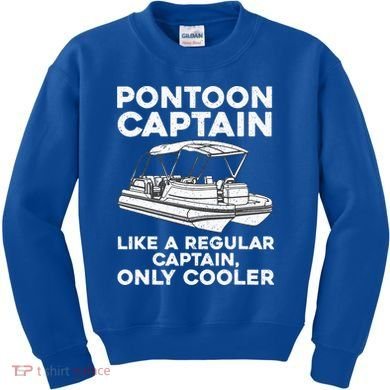 Pontoon Captain Boat Owner Kids Sweatshirt