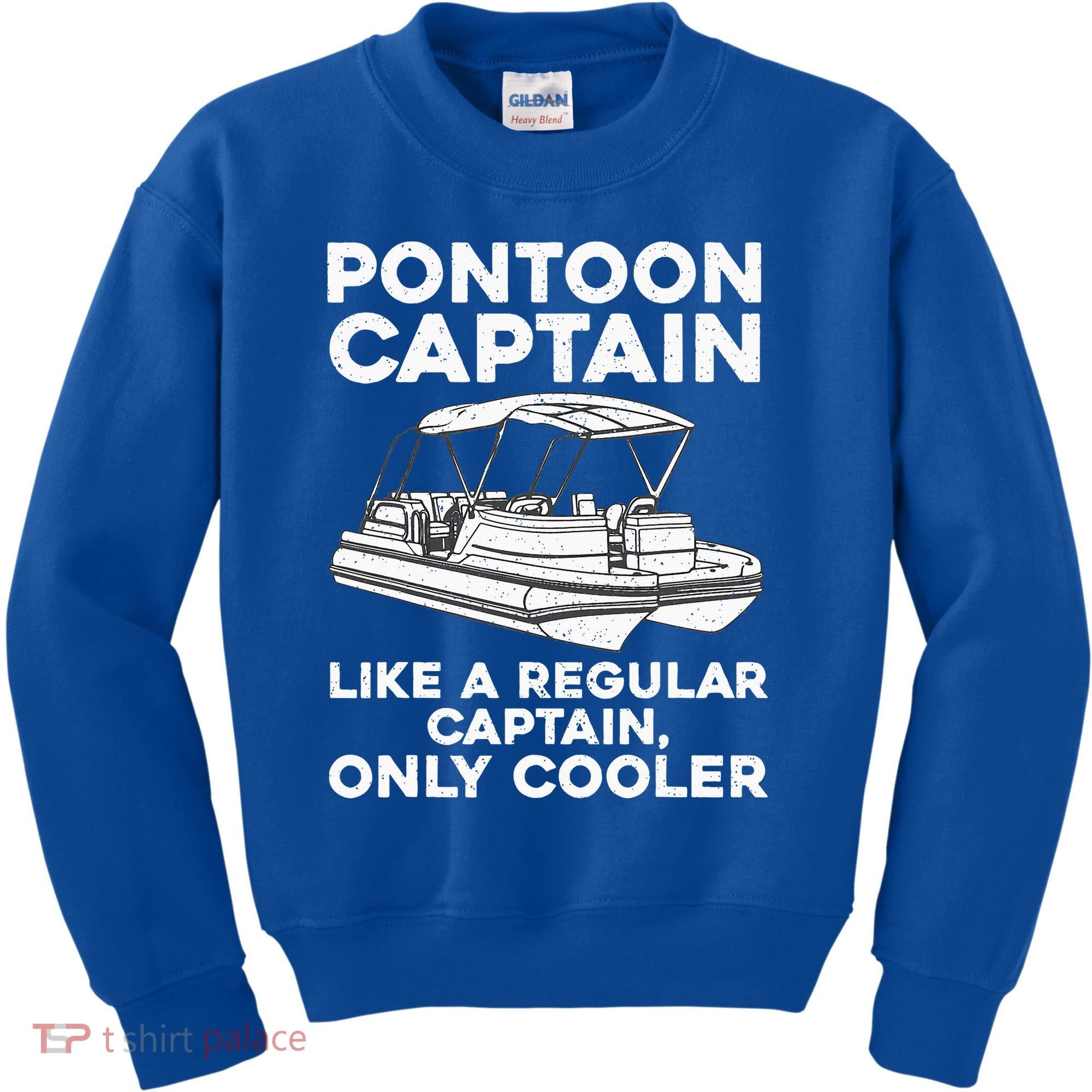 Pontoon Captain Boat Owner Kids Sweatshirt