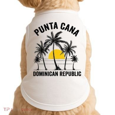Punta Cana Beach Souvenir RD Dominican Republic 2022 Doggie Tank