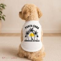 Punta Cana Beach Souvenir RD Dominican Republic 2022 Doggie Tank thumb 2