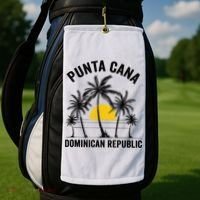 Punta Cana Beach Souvenir RD Dominican Republic 2022 Golf Towel thumb 2