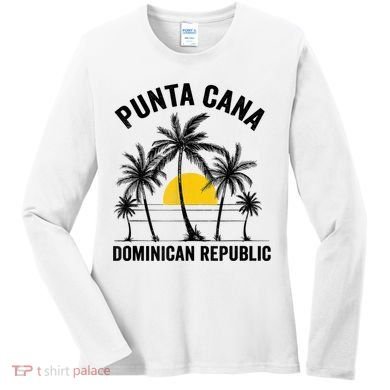 Punta Cana Beach Souvenir RD Dominican Republic 2022 Women's Long Sleeve Shirt