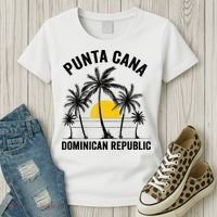 Punta Cana Beach Souvenir RD Dominican Republic 2022 Women's T-Shirt thumb 3
