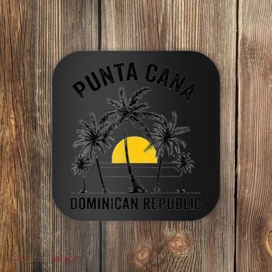 Punta Cana Beach Souvenir Rd Dominican Republic Coaster