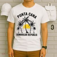 Punta Cana Beach Souvenir Rd Dominican Republic T-Shirt thumb 6