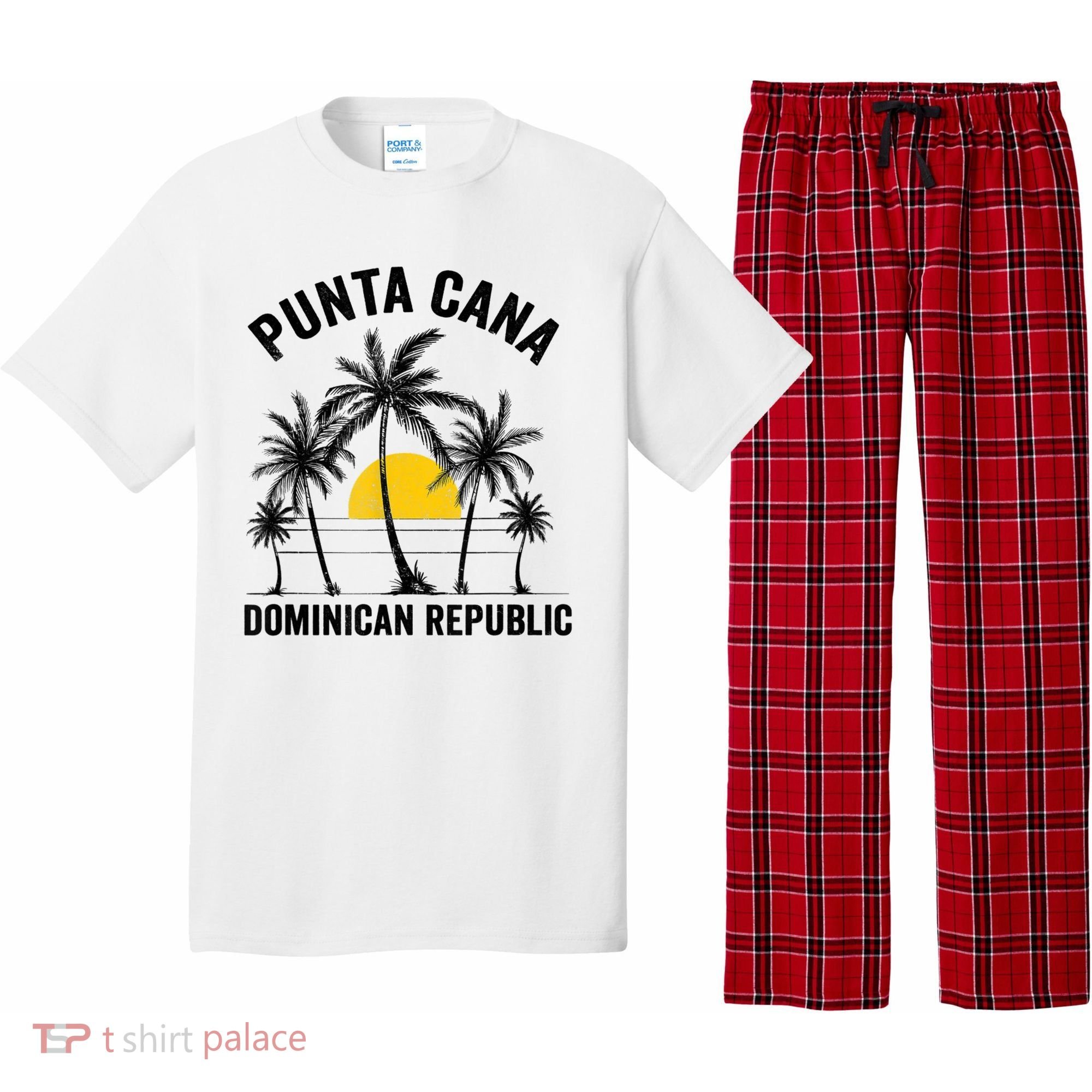Punta Cana Beach Souvenir Rd Dominican Republic Pajama Set