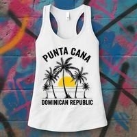 Punta Cana Beach Souvenir Rd Dominican Republic Women's Tank Top thumb 3