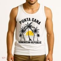 Punta Cana Beach Souvenir Rd Dominican Republic Tank Top thumb 3