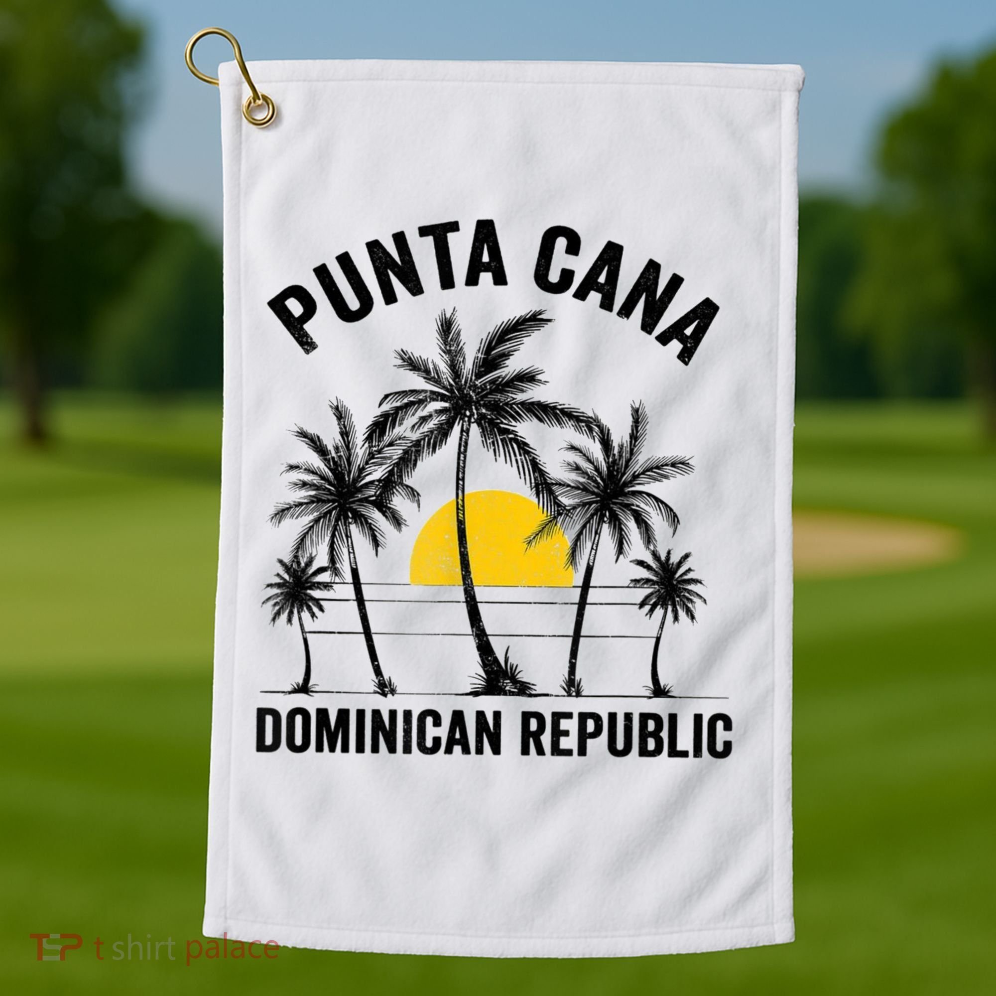 Punta Cana Beach Souvenir Rd Dominican Republic Golf Towel