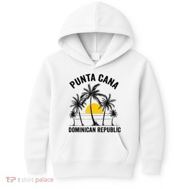 Punta Cana Beach Souvenir Rd Dominican Republic Kids Hoodie