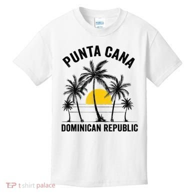 Punta Cana Beach Souvenir Rd Dominican Republic Kids T-Shirt