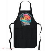 Panama City Beach Florida Beach Flamingo Tropical Souvenir Apron thumb 0