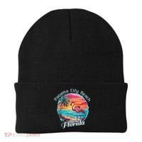 Panama City Beach Florida Beach Flamingo Tropical Souvenir Beanie thumb 0