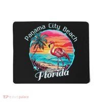 Panama City Beach Florida Beach Flamingo Tropical Souvenir Mousepad thumb 0