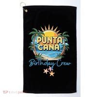 Punta Cana Birthday Crew Tropical Celebration Vibes Golf Towel thumb 0