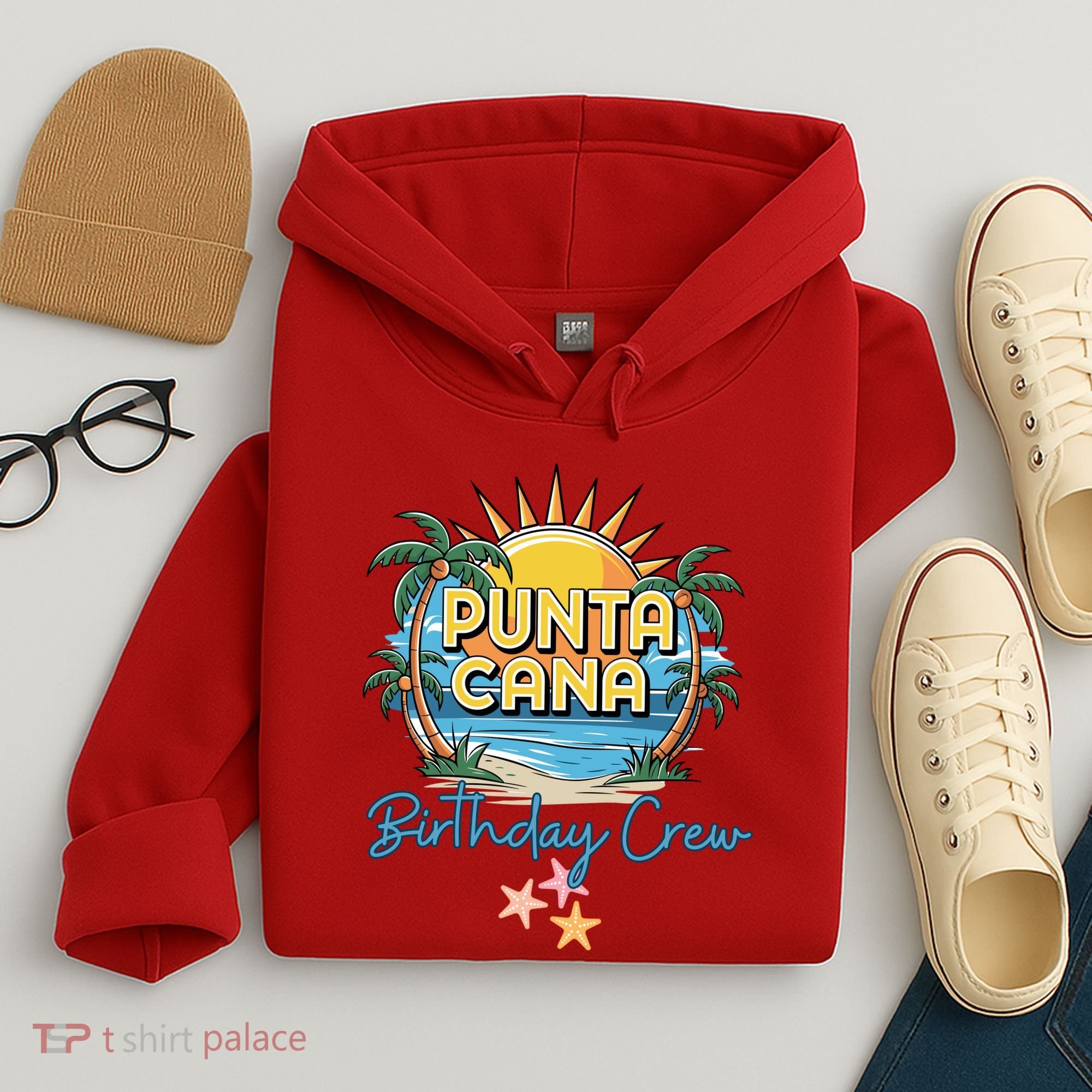 Punta Cana Birthday Crew Tropical Celebration Vibes Hoodie