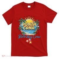 Punta Cana Birthday Crew Tropical Celebration Vibes T-Shirt thumb 0