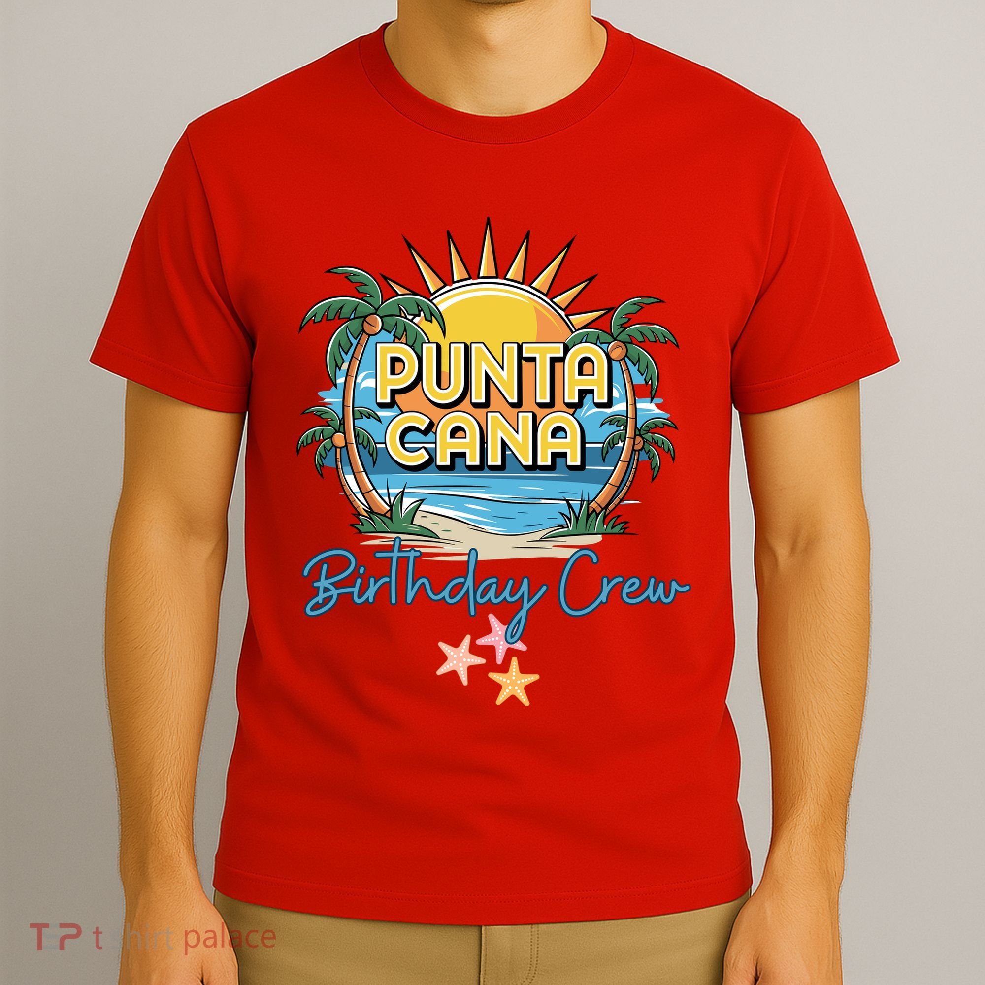 Punta Cana Birthday Crew Tropical Celebration Vibes T-Shirt