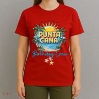 Punta Cana Birthday Crew Tropical Celebration Vibes T-Shirt thumb 4