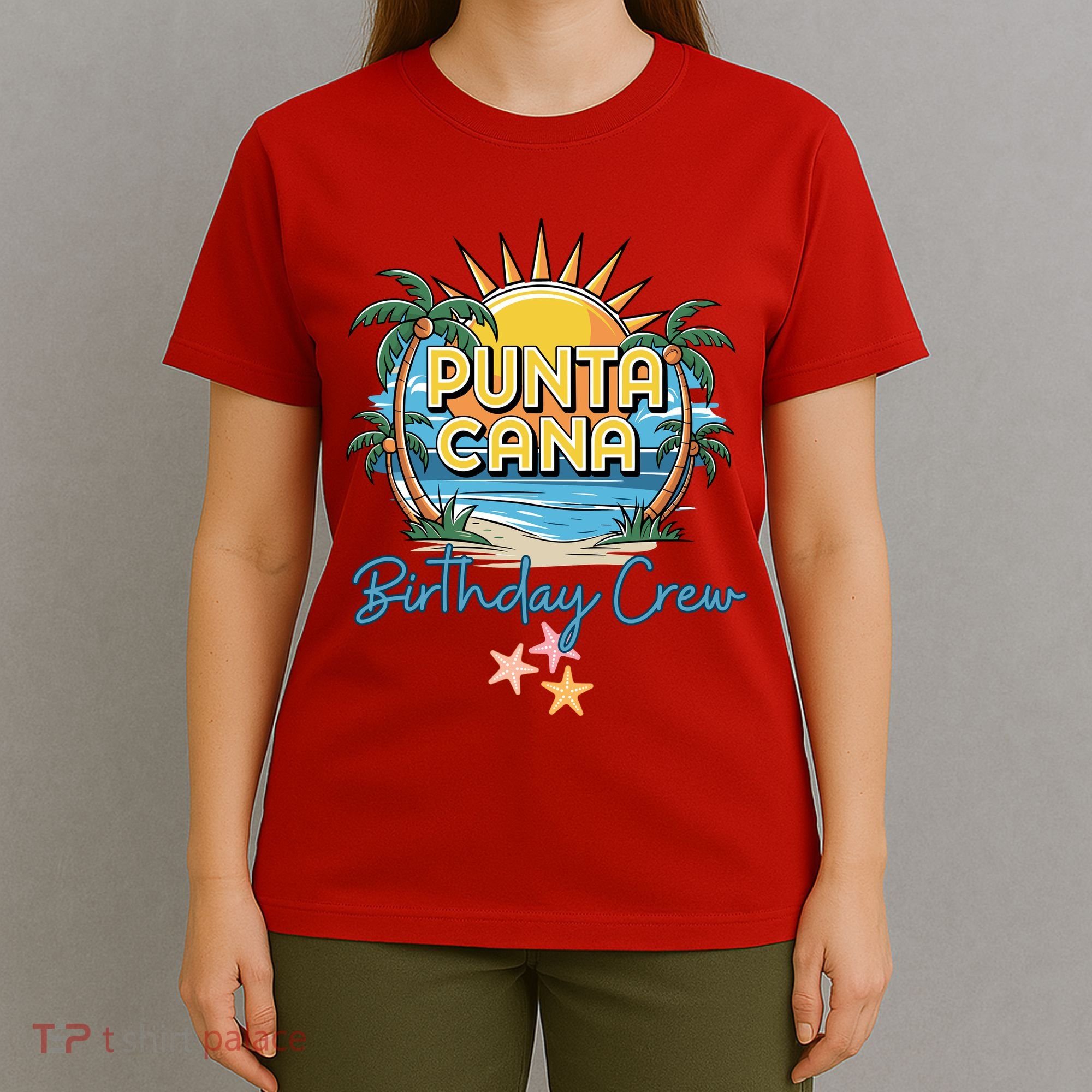Punta Cana Birthday Crew Tropical Celebration Vibes T-Shirt
